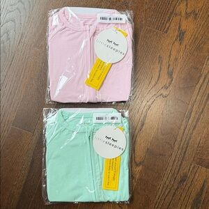 NWT Little Sleepies Pastel Pink & Green Shortie Pajama Set 18-24 months